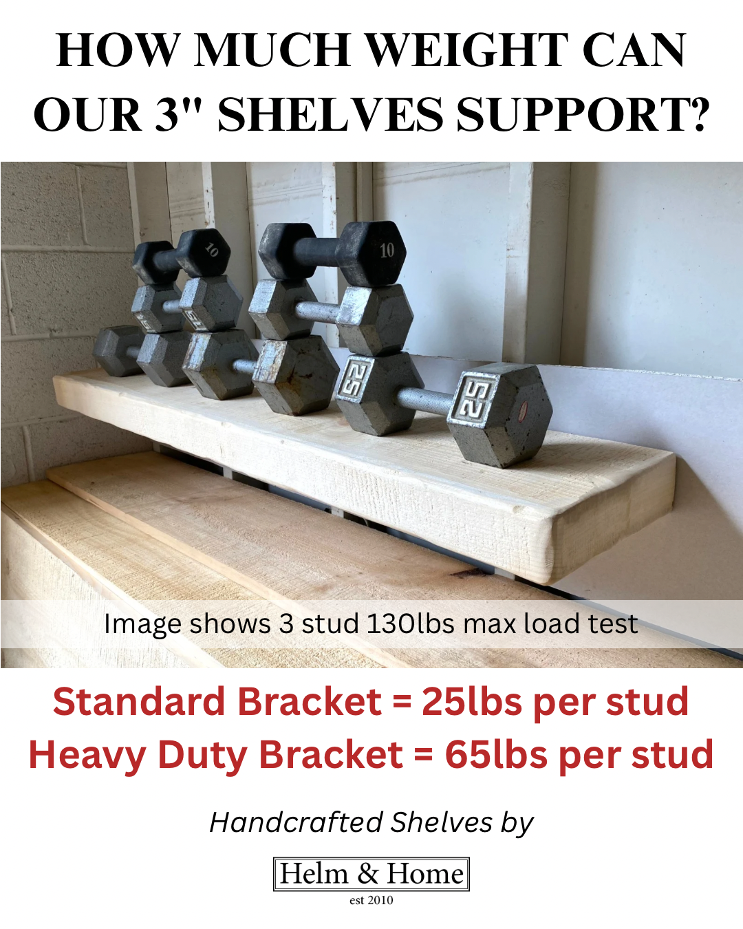 Floating Rustic Shelf with Integrated LED Lights - 3" Thick