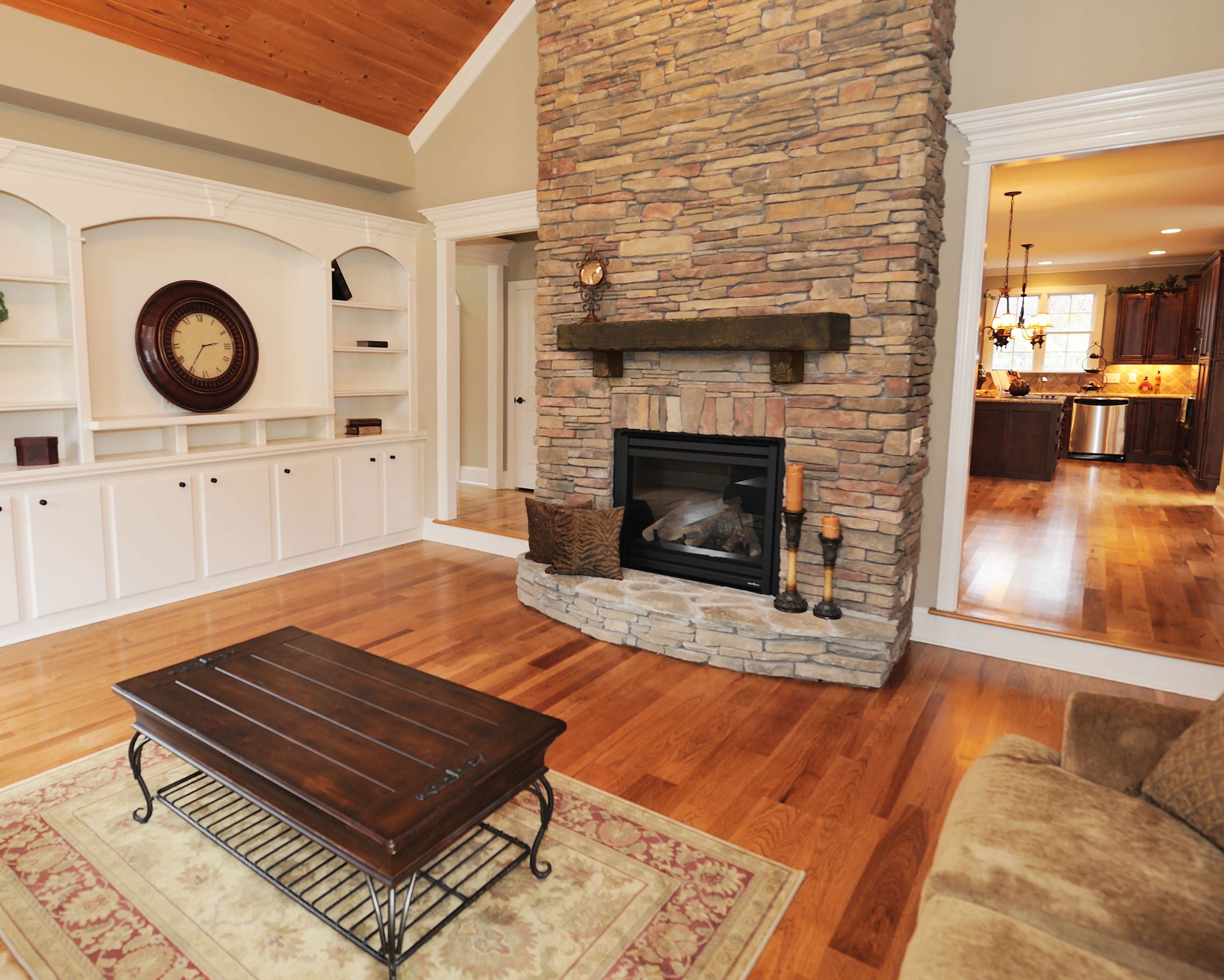 Rustic Mantel with Corbels