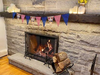 Rustic Floating Fireplace Mantel