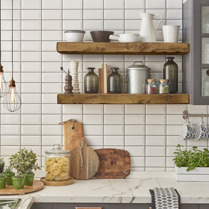 Floating Rustic Shelf - 3" Thick