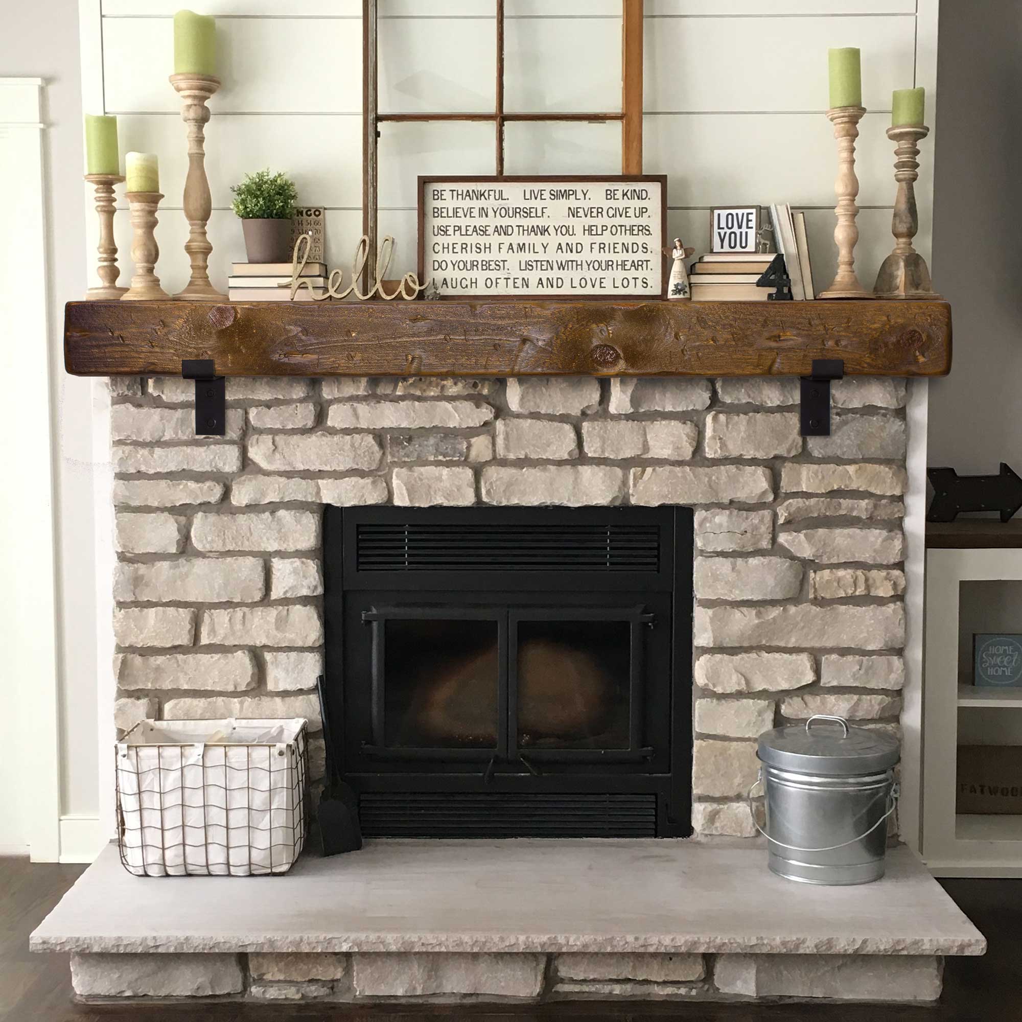 Mantel and Shelf J-Bracket Kit