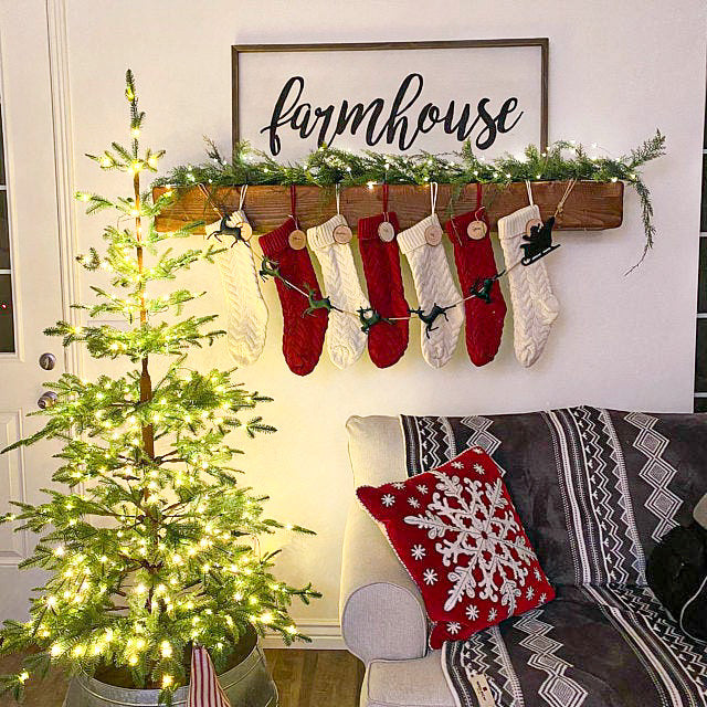 Mantel Add On - Removable Stocking & Accessory Hangers